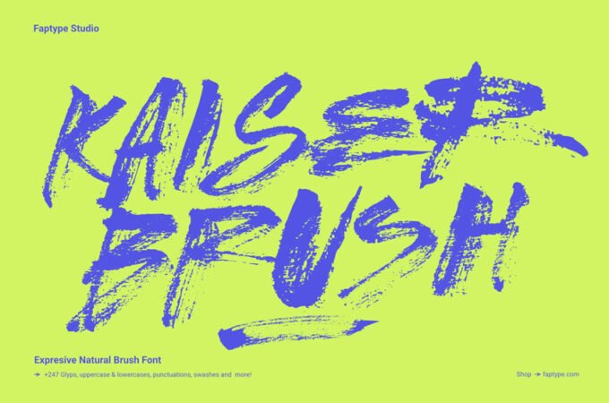 Kaiser Brush Font