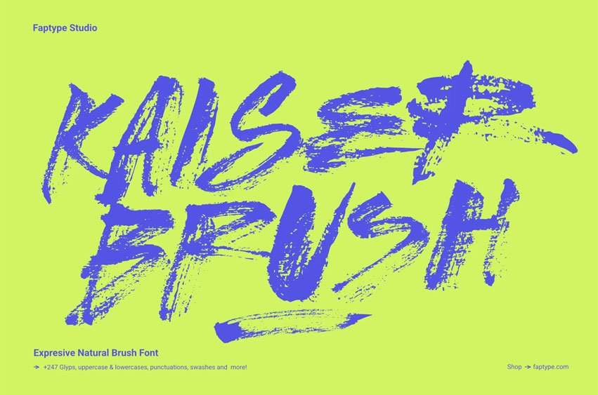 Kaiser Brush Font
