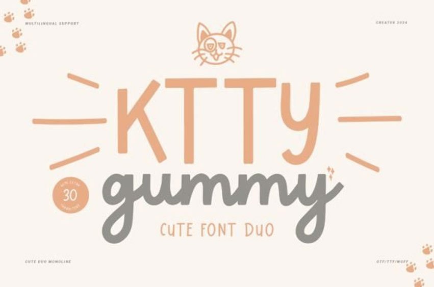 Ktty Gummy Font