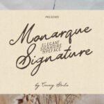 Monarque Signature Font