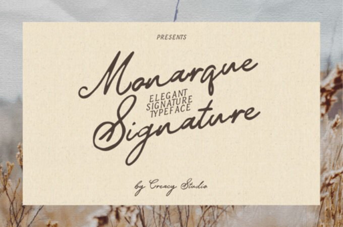 Monarque Signature Font