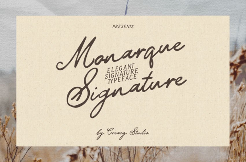 Monarque Signature Font