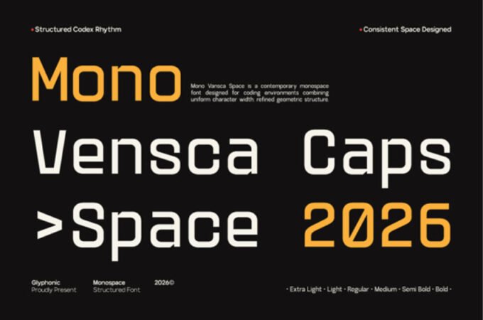 Mono Vensca Space Font