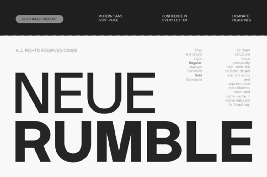 Neue Rumble Font