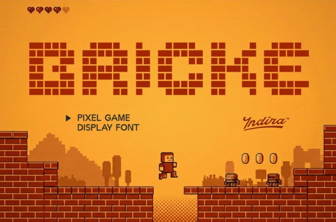 Pixel Bricke Font