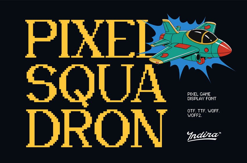 Pixel Squadron Font