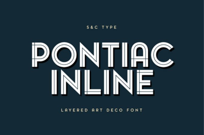 Pontiac Inline Font