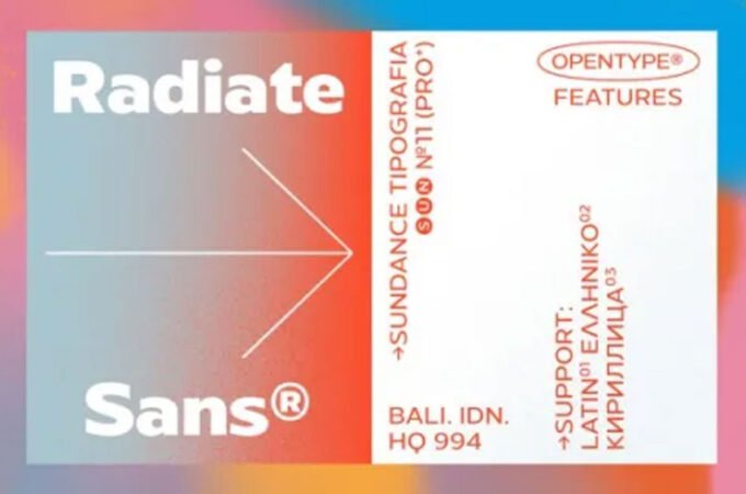 Radiate Font