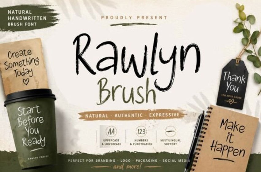 Rawlyn Brush Font