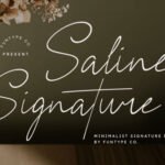 Saline Signature Font