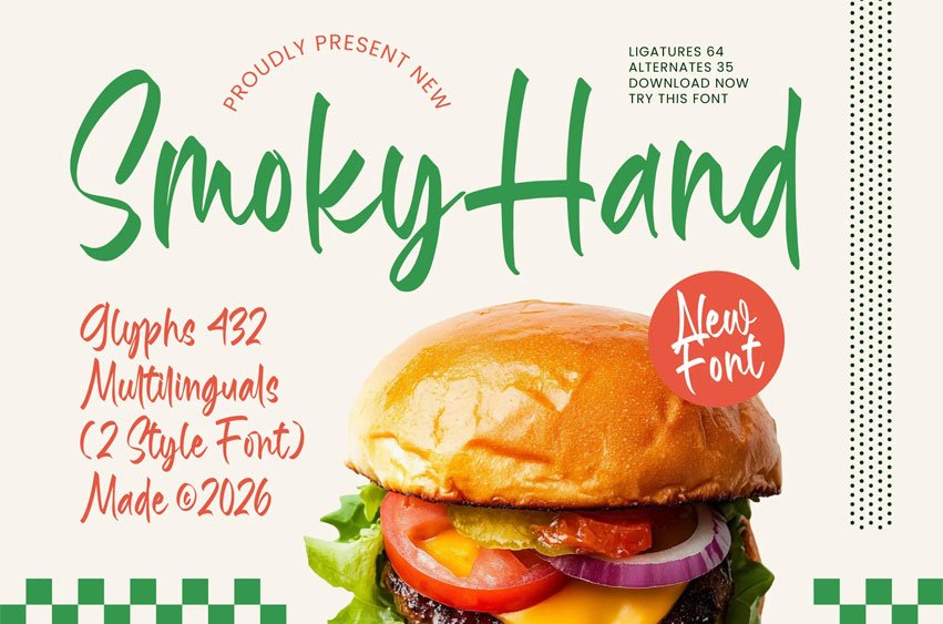 Smoky Hand Font