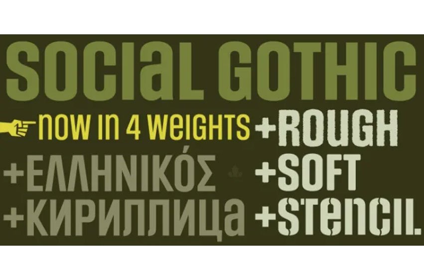 Social Gothic Font