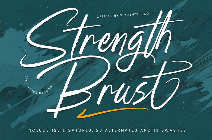 Strength Brust Font