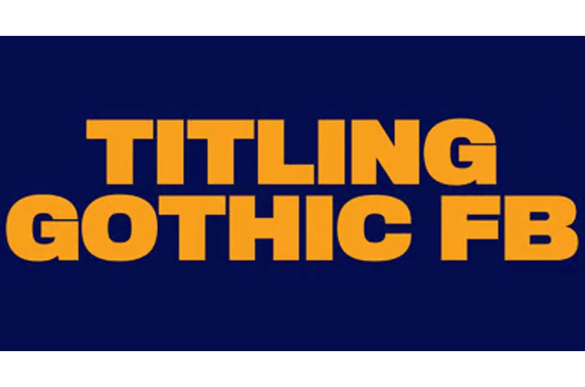 Titling Gothic FB Font