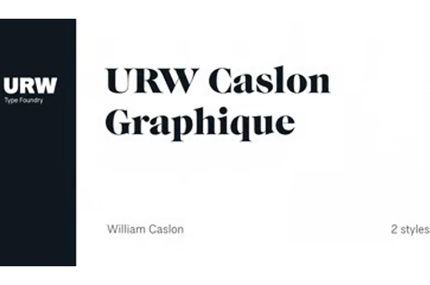 URW Caslon Graphique Font