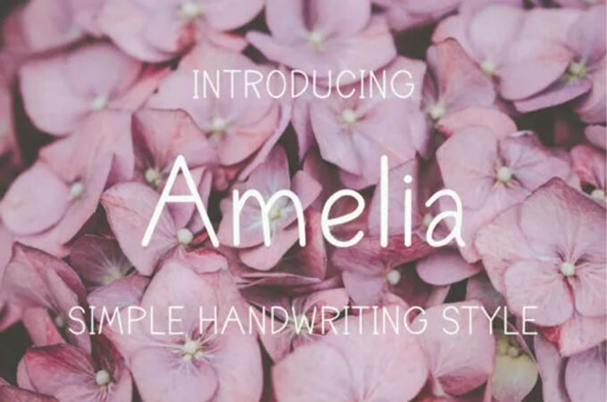 Amelia Simple Font