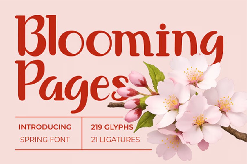 Blooming Pages Font