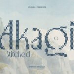 CS Akagi Stitched Font