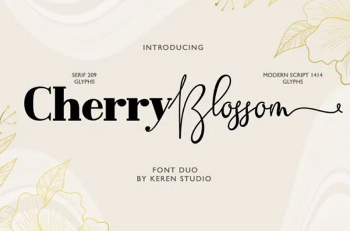 Cherry Blossom Font