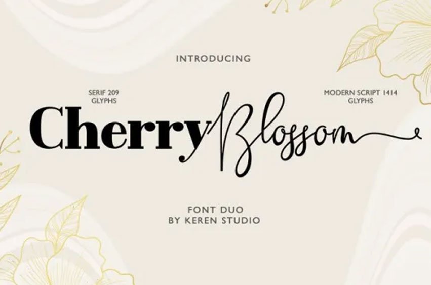 Cherry Blossom Font