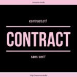 Contract Font
