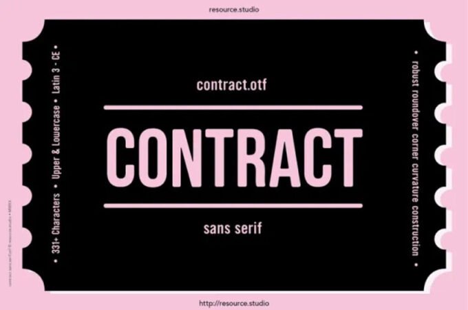Contract Font
