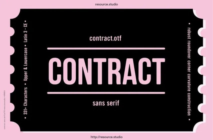 Contract Font