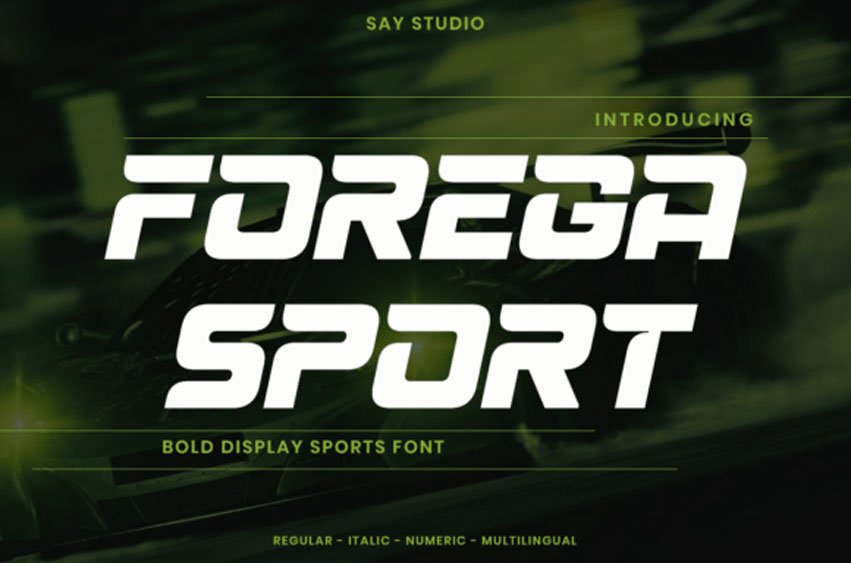 Forega Sport Font