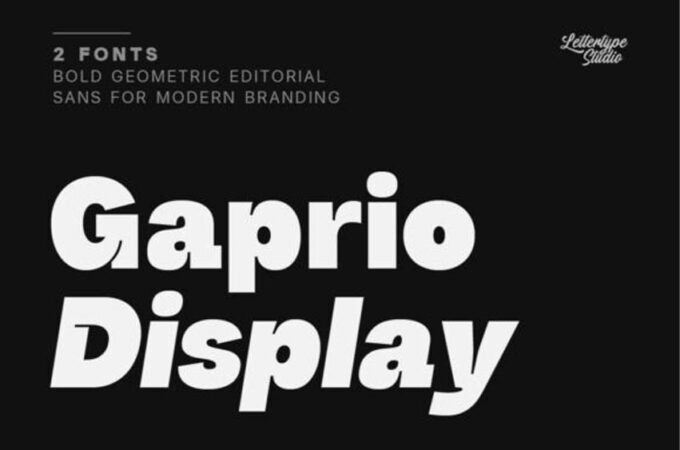 Gaprio Display Font