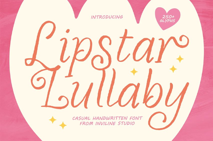 Lipstar Lullaby Font
