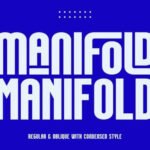 Manifold Font