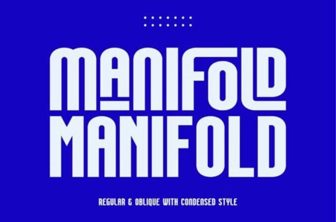 Manifold Font