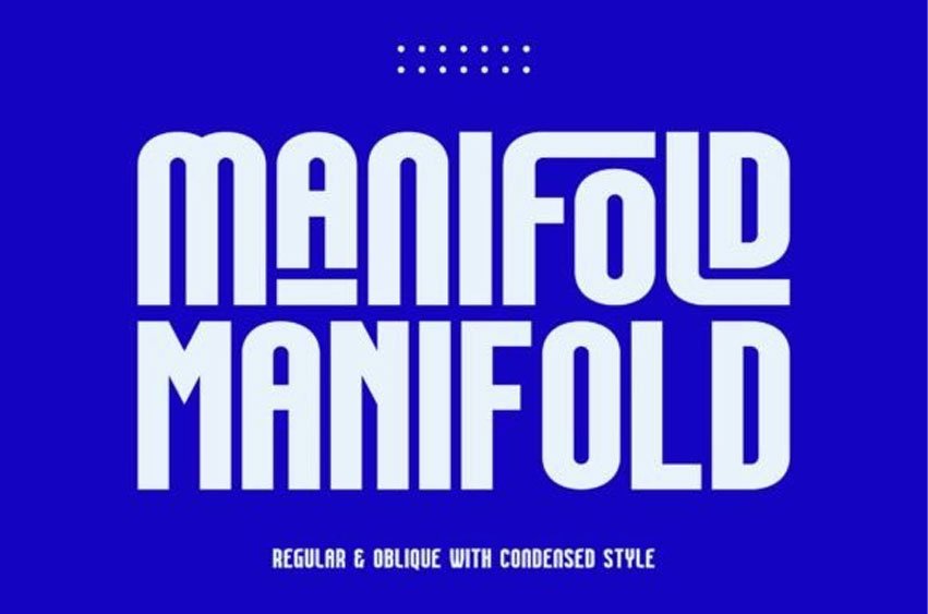 Manifold Font