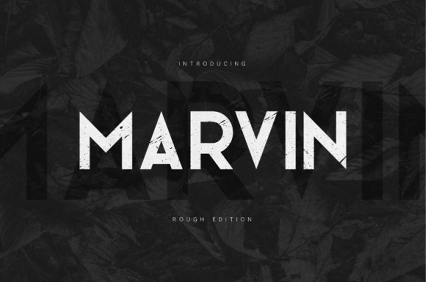 Marvin Rough Font