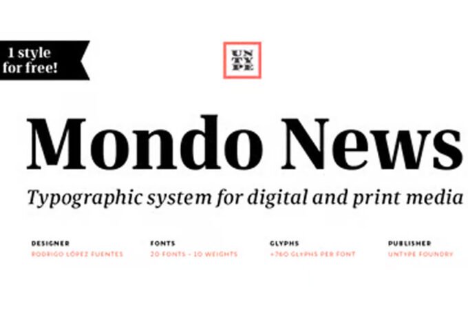 Mondo News Font