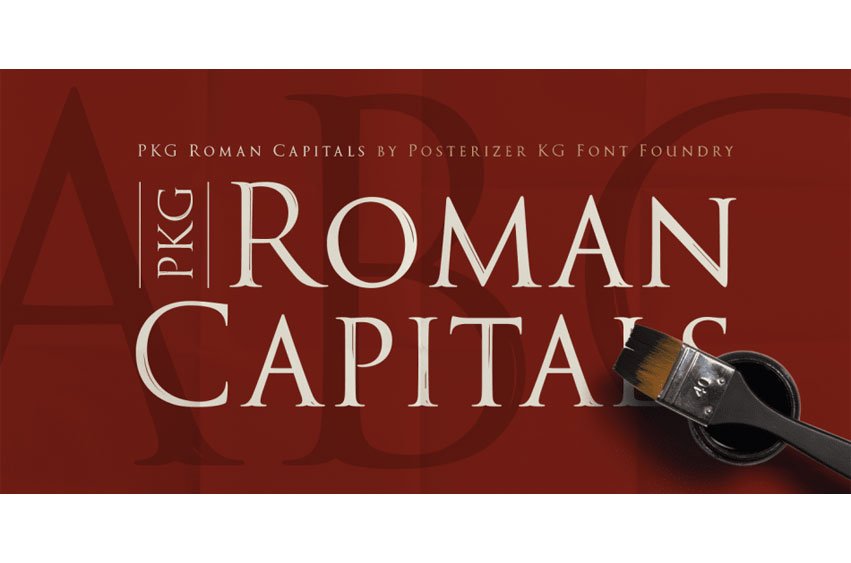PKG Roman Capitals Font