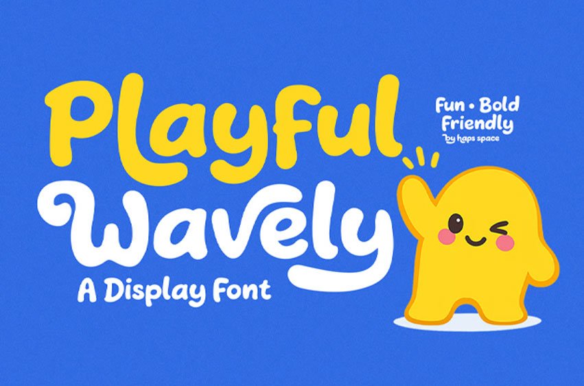 Playful Wavely Font