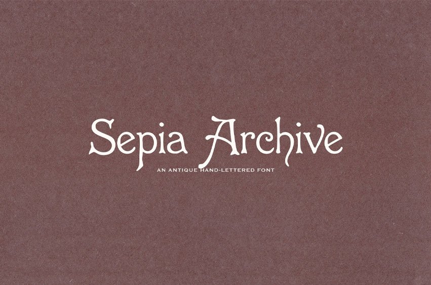 Sepia Archive Font