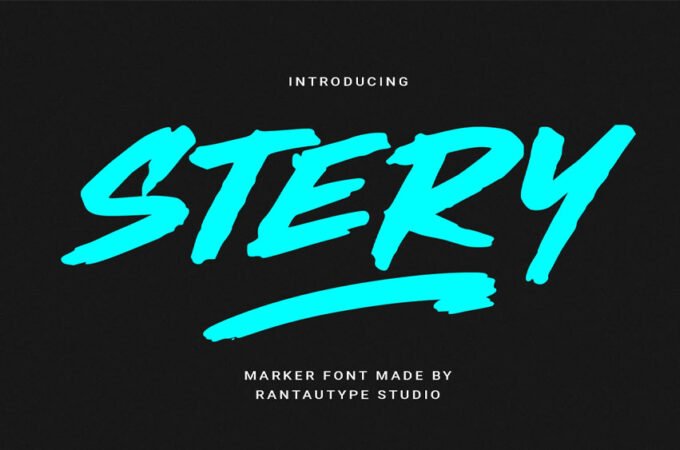 Stery Marker Font