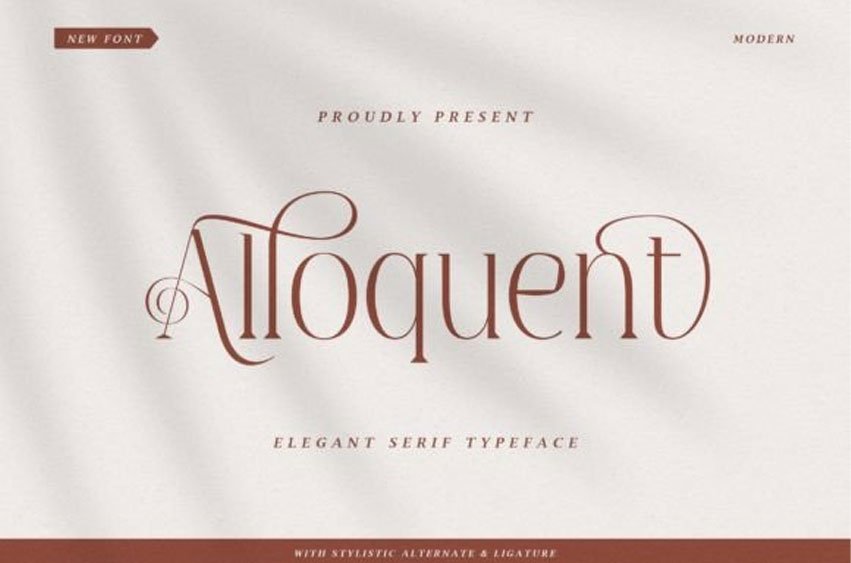 Alloquent Font