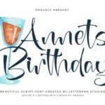 Annets Birthday Font