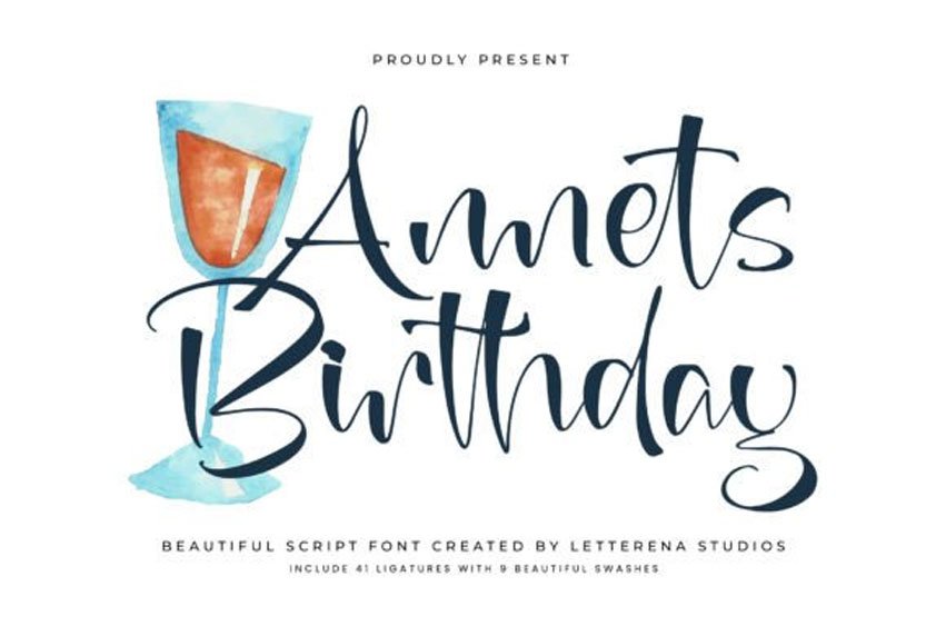 Annets Birthday Font