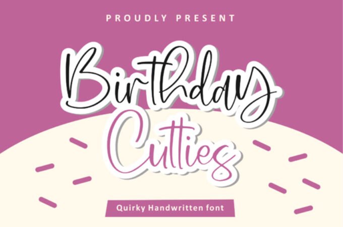 Birthday Cutties Font