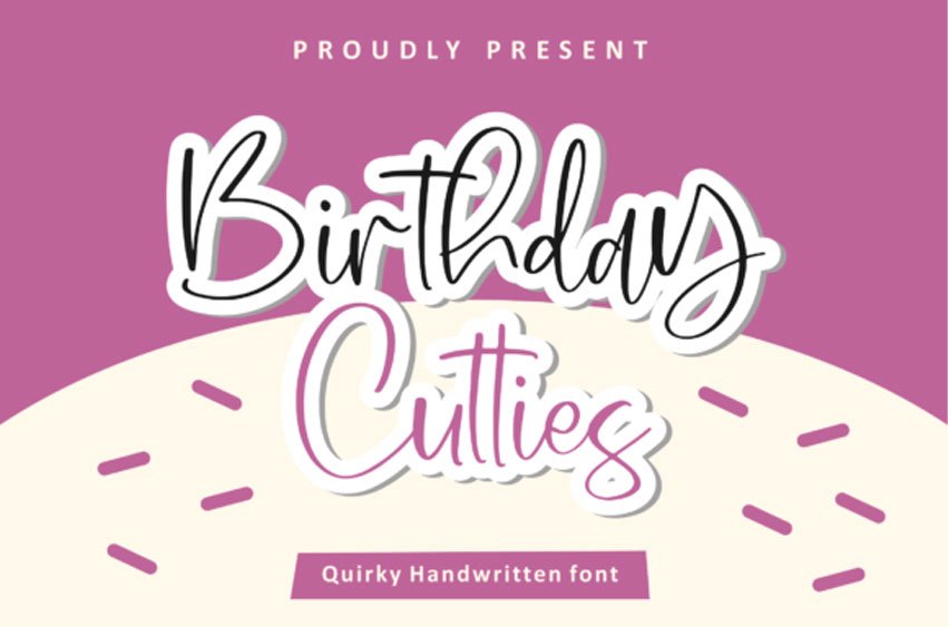 Birthday Cutties Font