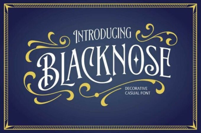 Blacknose Font