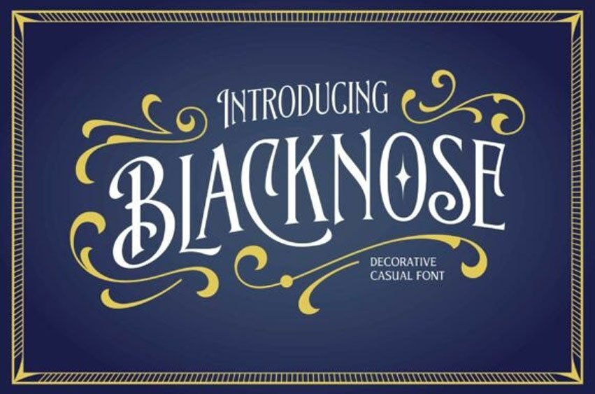 Blacknose Font
