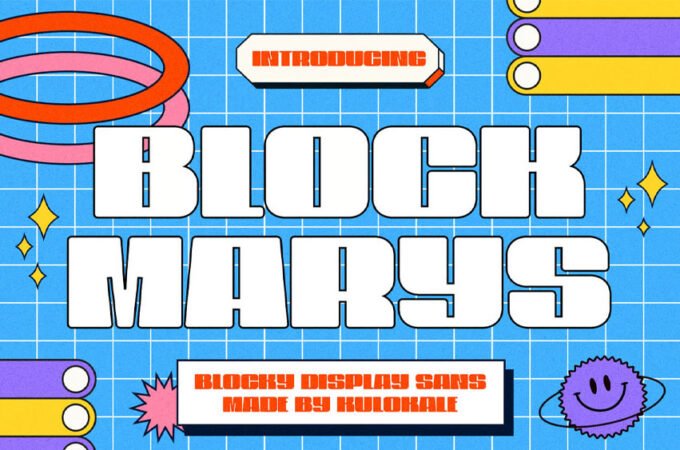 Block Marys Font