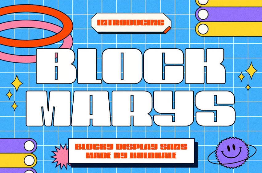 Block Marys Font