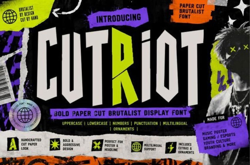 Cut Riot Font