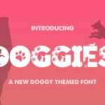 Doggies Silhouette Font